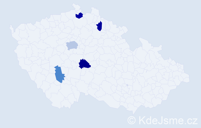 Jméno: 'Mija', počet výskytů 7 v celé ČR