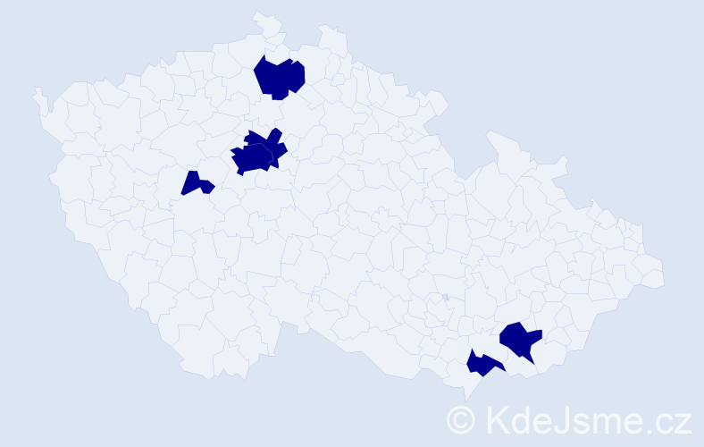 Jméno: 'Sofiane', počet výskytů 6 v celé ČR
