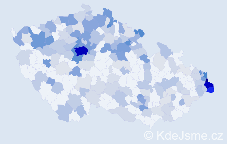 Jméno: 'Alina', počet výskytů 586 v celé ČR