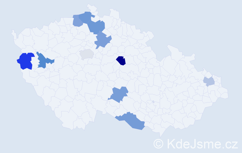 Jméno: 'Lam', počet výskytů 11 v celé ČR