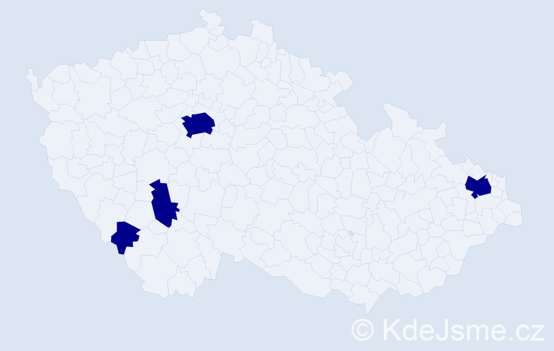 Jméno: 'Marie Rozálie', počet výskytů 4 v celé ČR
