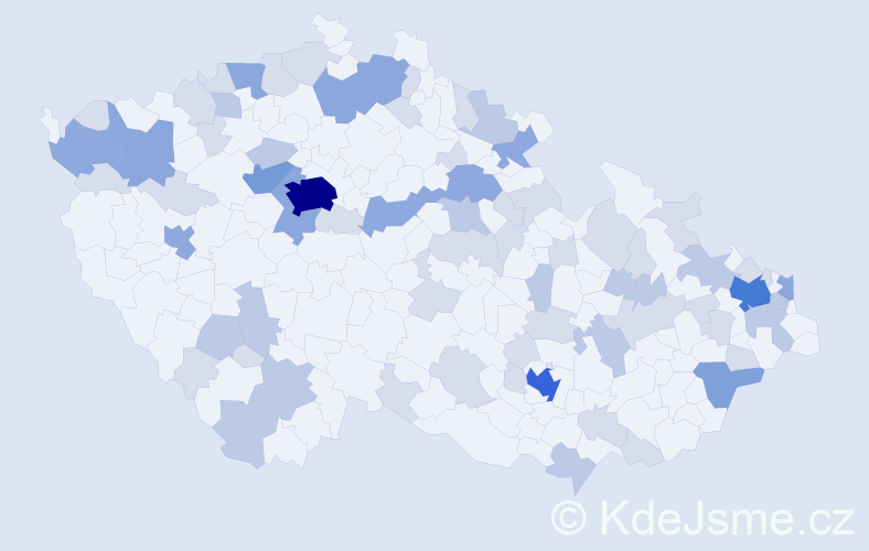 Jméno: 'Brian', počet výskytů 162 v celé ČR
