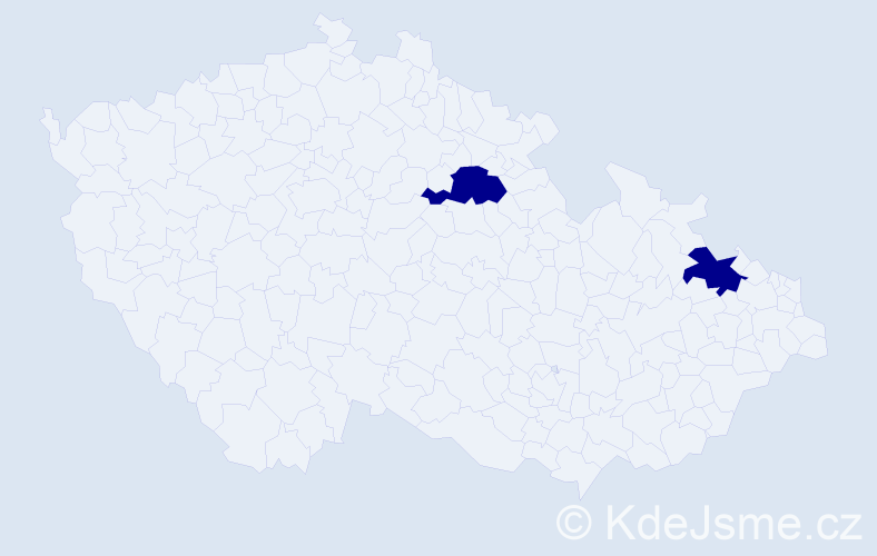 Jméno: 'Svetla', počet výskytů 2 v celé ČR