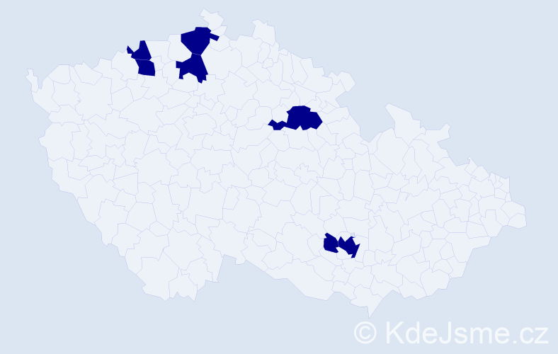 Jméno: 'Maricel', počet výskytů 7 v celé ČR