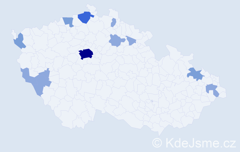 Jméno: 'Dinh Tuan', počet výskytů 24 v celé ČR