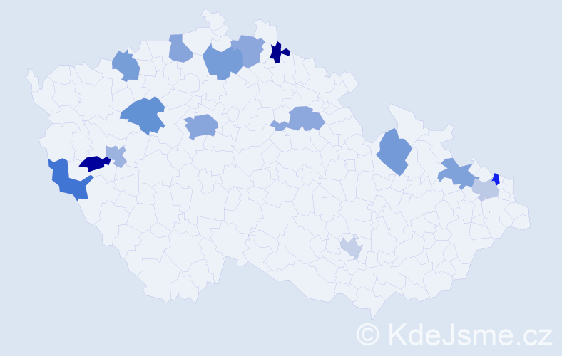 Jméno: 'Mai Anh', počet výskytů 22 v celé ČR