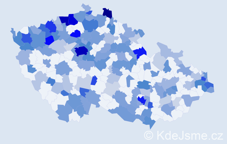 Jméno: 'Eugen', počet výskytů 412 v celé ČR