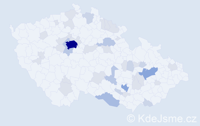 Jméno: 'Jasna', počet výskytů 91 v celé ČR