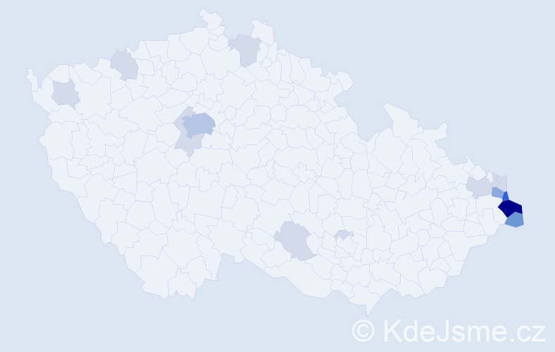 Jméno: 'Krzysztof', počet výskytů 47 v celé ČR