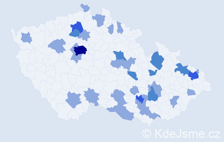Jméno: 'Blahomír', počet výskytů 51 v celé ČR