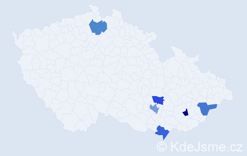 Jméno: 'Zorigt', počet výskytů 7 v celé ČR