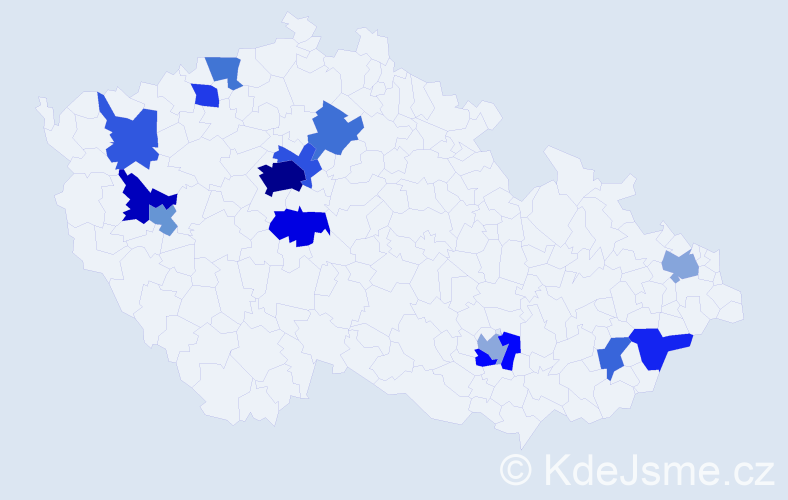 Jméno: 'Hamid', počet výskytů 27 v celé ČR
