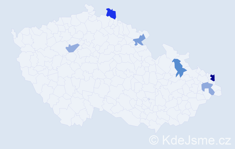 Jméno: 'Dariusz Jan', počet výskytů 9 v celé ČR