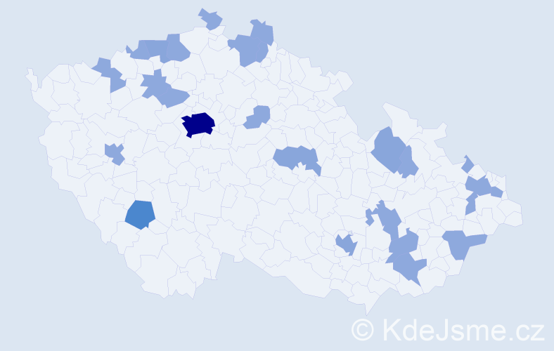 Jméno: 'Ramon', počet výskytů 41 v celé ČR
