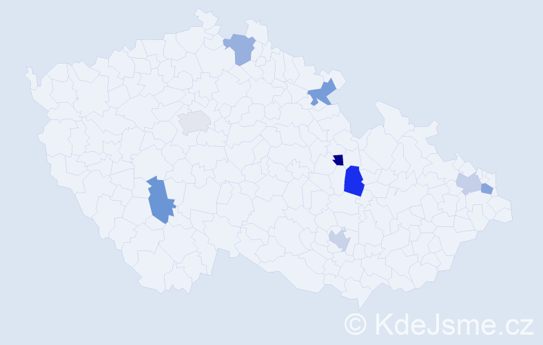 Jméno: 'Filip Martin', počet výskytů 9 v celé ČR