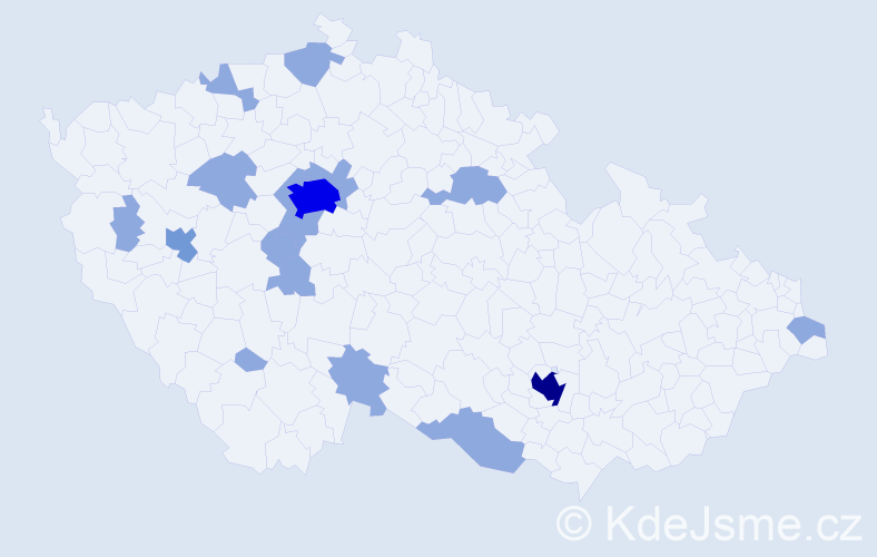 Jméno: 'Belinda', počet výskytů 27 v celé ČR