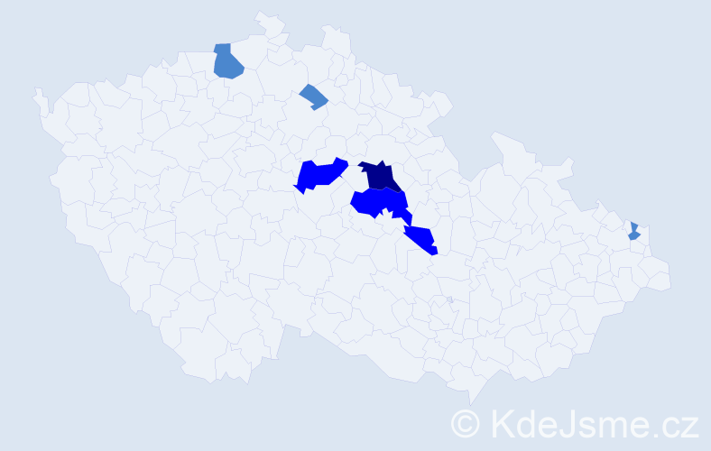 Jméno: 'Ratislav', počet výskytů 12 v celé ČR