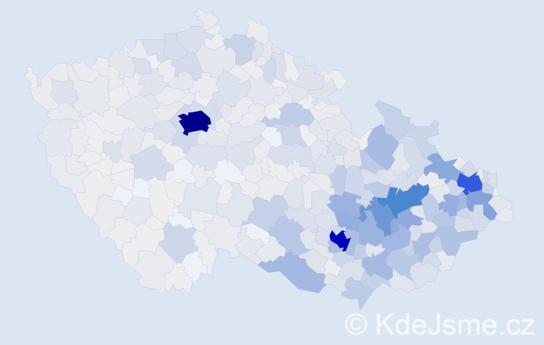 Jméno: 'Mojmír', počet výskytů 3090 v celé ČR