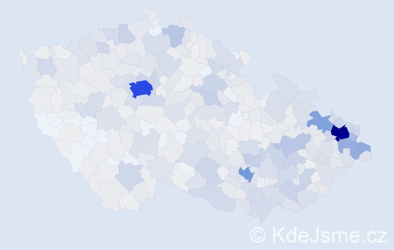 Jméno: 'Táňa', počet výskytů 1719 v celé ČR