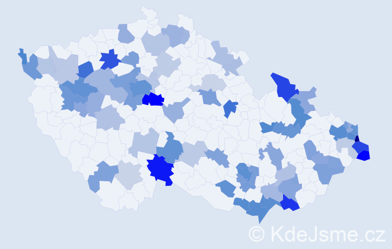 Jméno: 'Klaudia', počet výskytů 165 v celé ČR