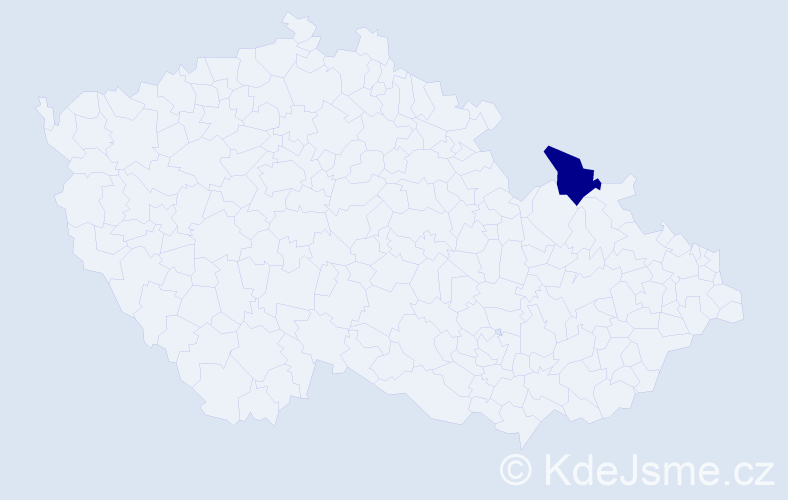 Jméno: 'Marie-Klotilda', počet výskytů 1 v celé ČR