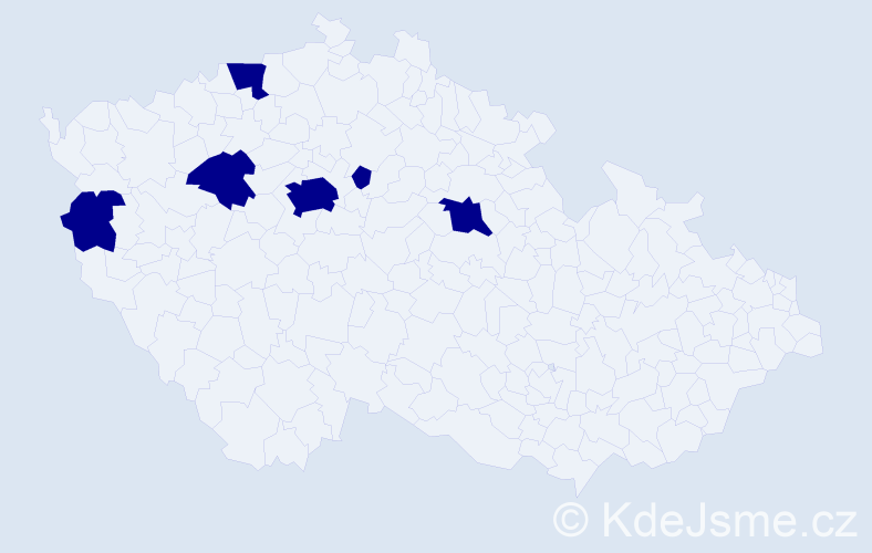 Jméno: 'Cong Huan', počet výskytů 6 v celé ČR