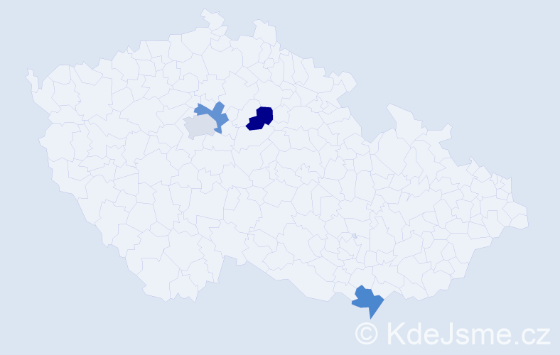 Jméno: 'Ilarion', počet výskytů 4 v celé ČR
