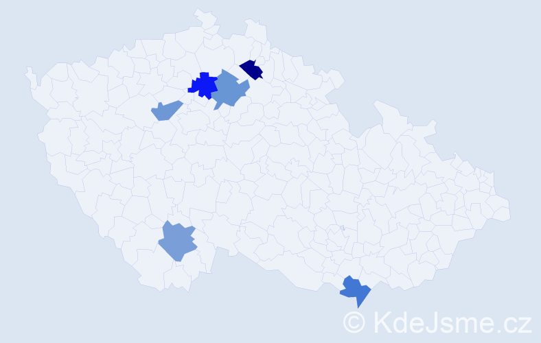 Jméno: 'Filip Sebastian', počet výskytů 6 v celé ČR