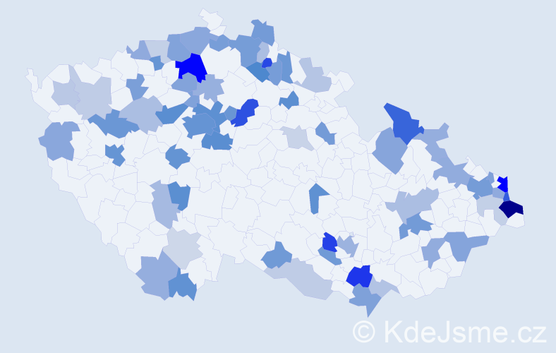 Jméno: 'Halka', počet výskytů 161 v celé ČR