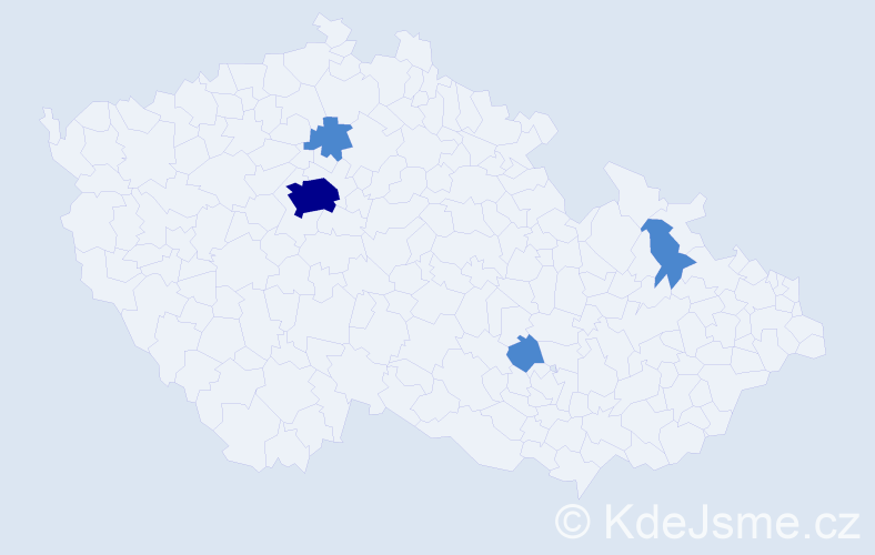 Jméno: 'Sophia Maria', počet výskytů 6 v celé ČR