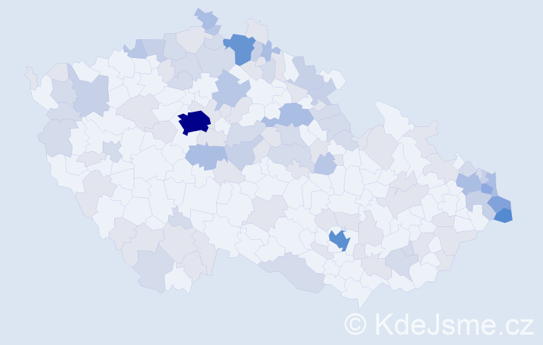 Jméno: 'Teresa', počet výskytů 262 v celé ČR