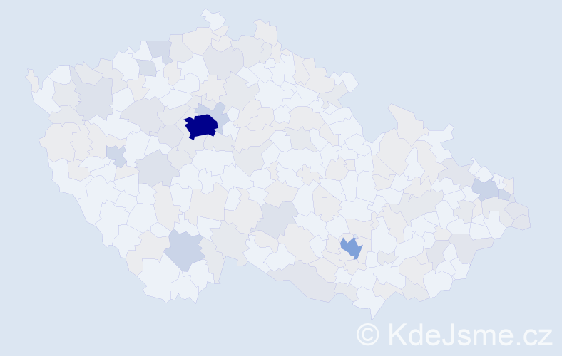 Jméno: 'Sara', počet výskytů 328 v celé ČR