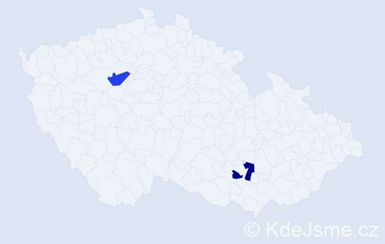 Jméno: 'Maria-Laura', počet výskytů 2 v celé ČR