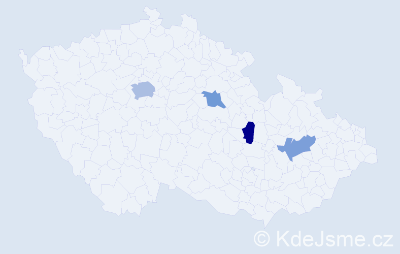 Jméno: 'Pierluigi', počet výskytů 6 v celé ČR