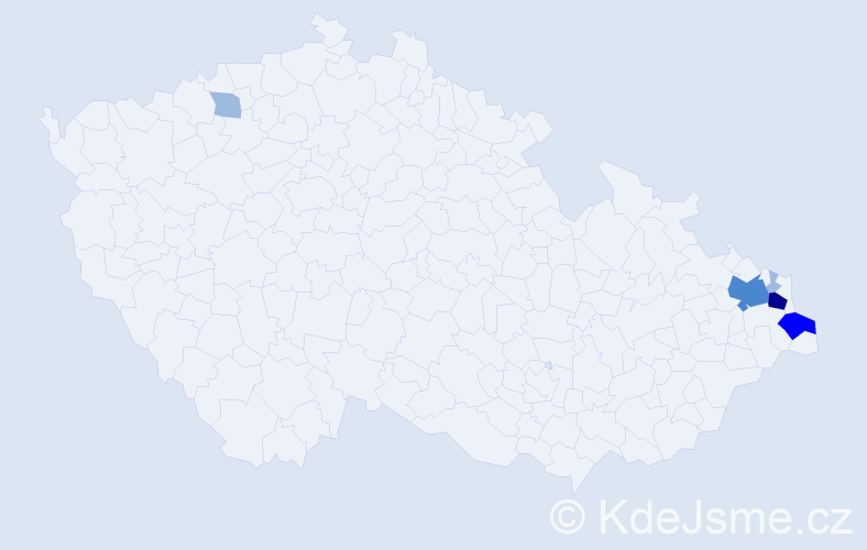 Jméno: 'Oton', počet výskytů 11 v celé ČR