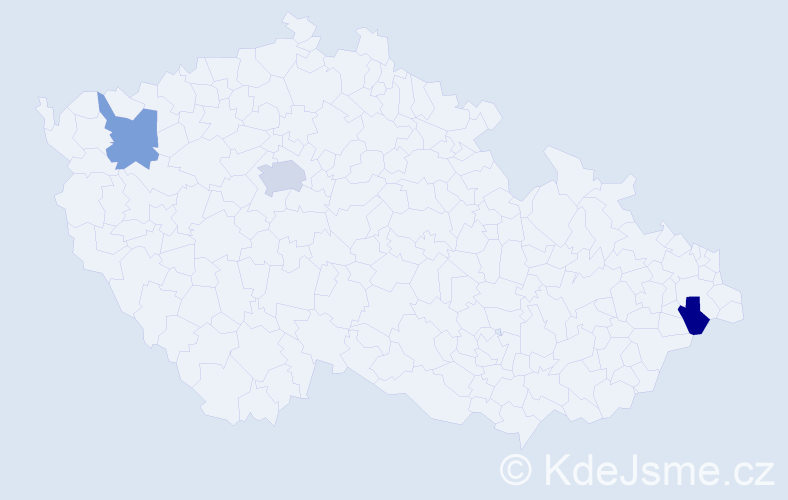 Jméno: 'Aygul', počet výskytů 4 v celé ČR