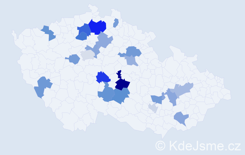 Jméno: 'Munkhtsetseg', počet výskytů 29 v celé ČR