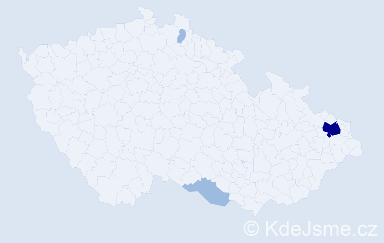 Jméno: 'Waltruda', počet výskytů 6 v celé ČR