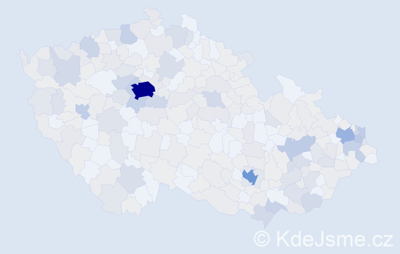 Jméno: 'Ľubica', počet výskytů 717 v celé ČR