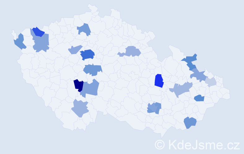 Jméno: 'Adel', počet výskytů 41 v celé ČR