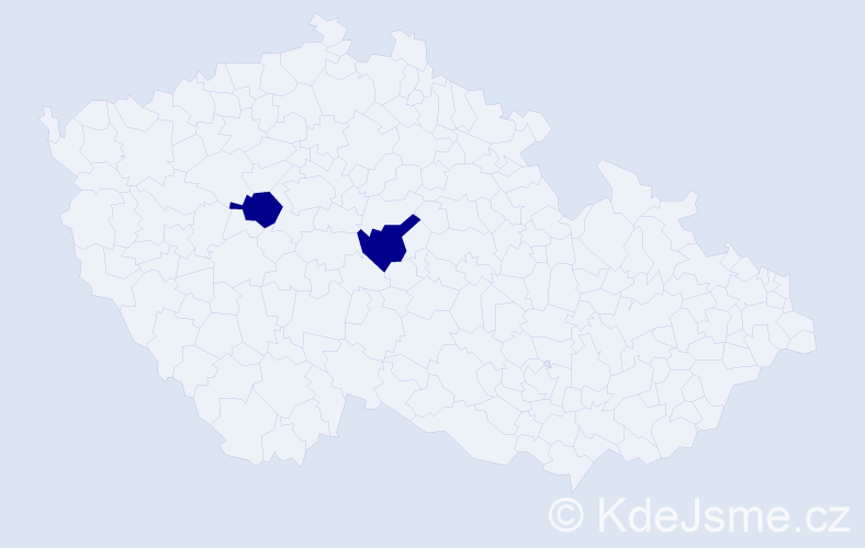 Jméno: 'Imed', počet výskytů 2 v celé ČR
