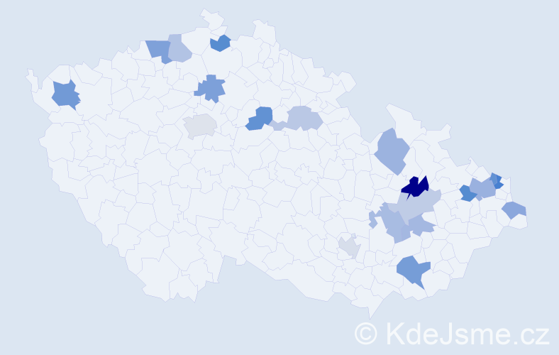 Jméno: 'Rosalinda', počet výskytů 28 v celé ČR