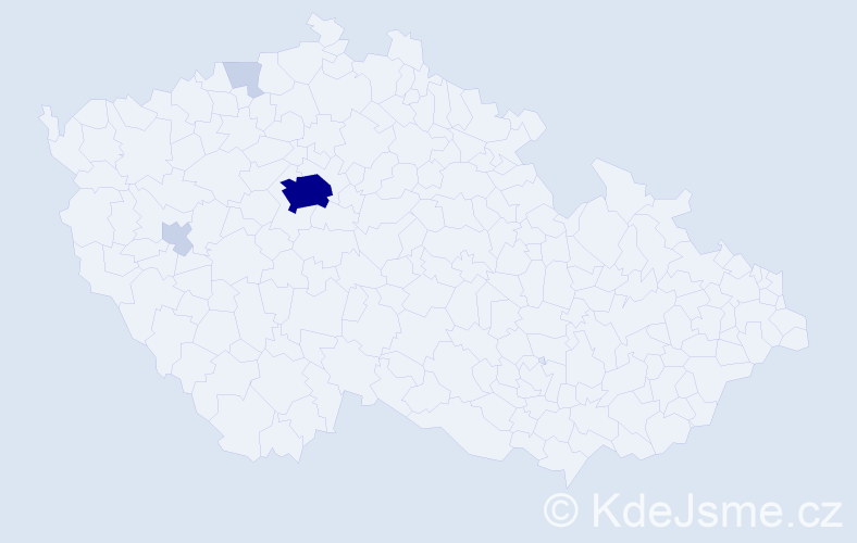 Jméno: 'Ognjen', počet výskytů 14 v celé ČR