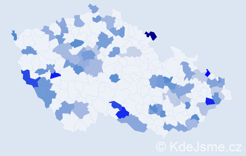 Jméno: 'Florian', počet výskytů 130 v celé ČR