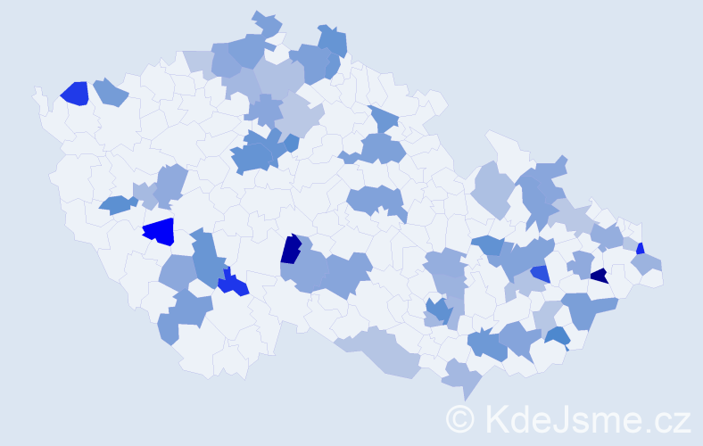 Jméno: 'Timothy', počet výskytů 113 v celé ČR