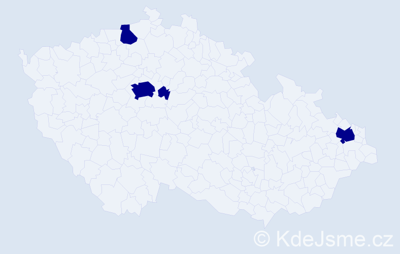 Jméno: 'Ngoc My', počet výskytů 4 v celé ČR