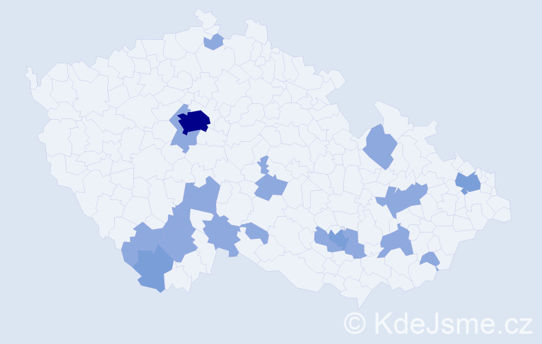 Jméno: 'Ella Marie', počet výskytů 30 v celé ČR