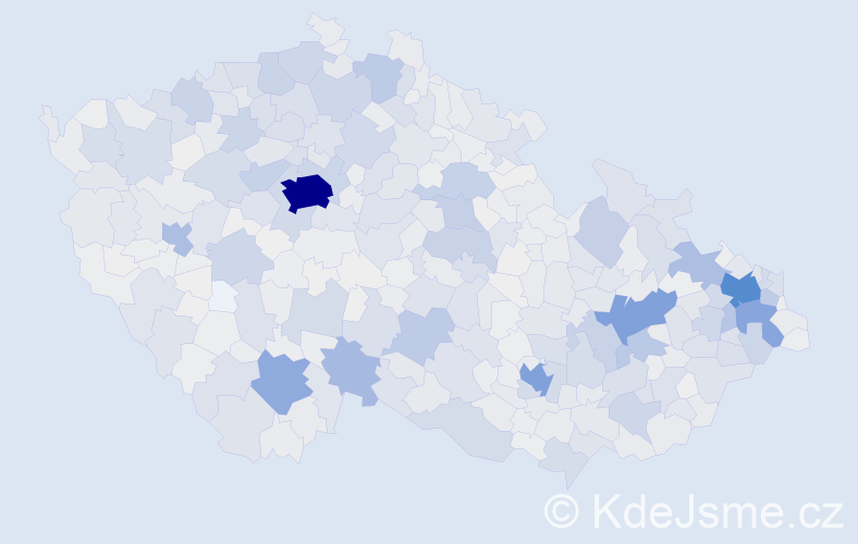 Jméno: 'Čestmír', počet výskytů 2772 v celé ČR