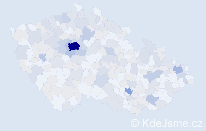 Jméno: 'Marie Anna', počet výskytů 357 v celé ČR