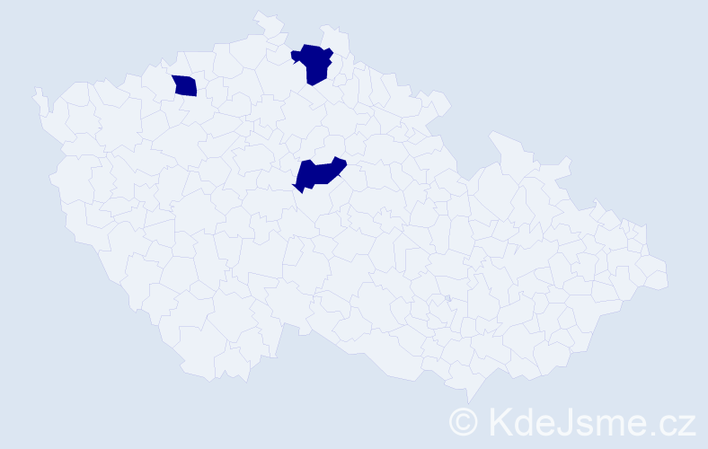 Jméno: 'Giorgi', počet výskytů 3 v celé ČR